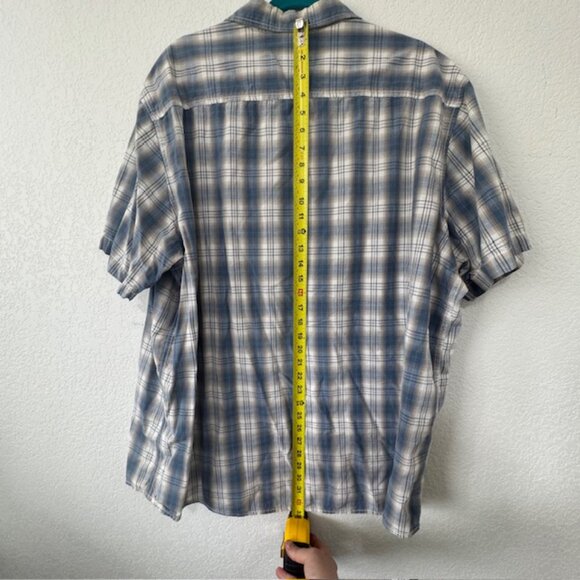 Outdoor Life‎ Men's Blue Plaid Button Up Tshirt Size XXL - Picture 3 of 7
